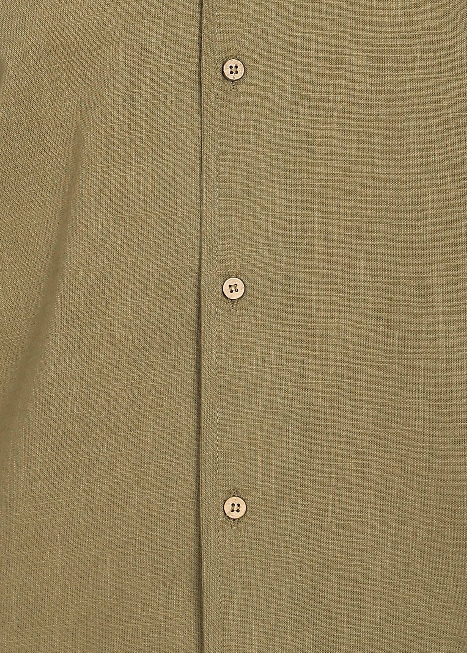 Fabmade Khaki Ease Linen Co-Ord Set