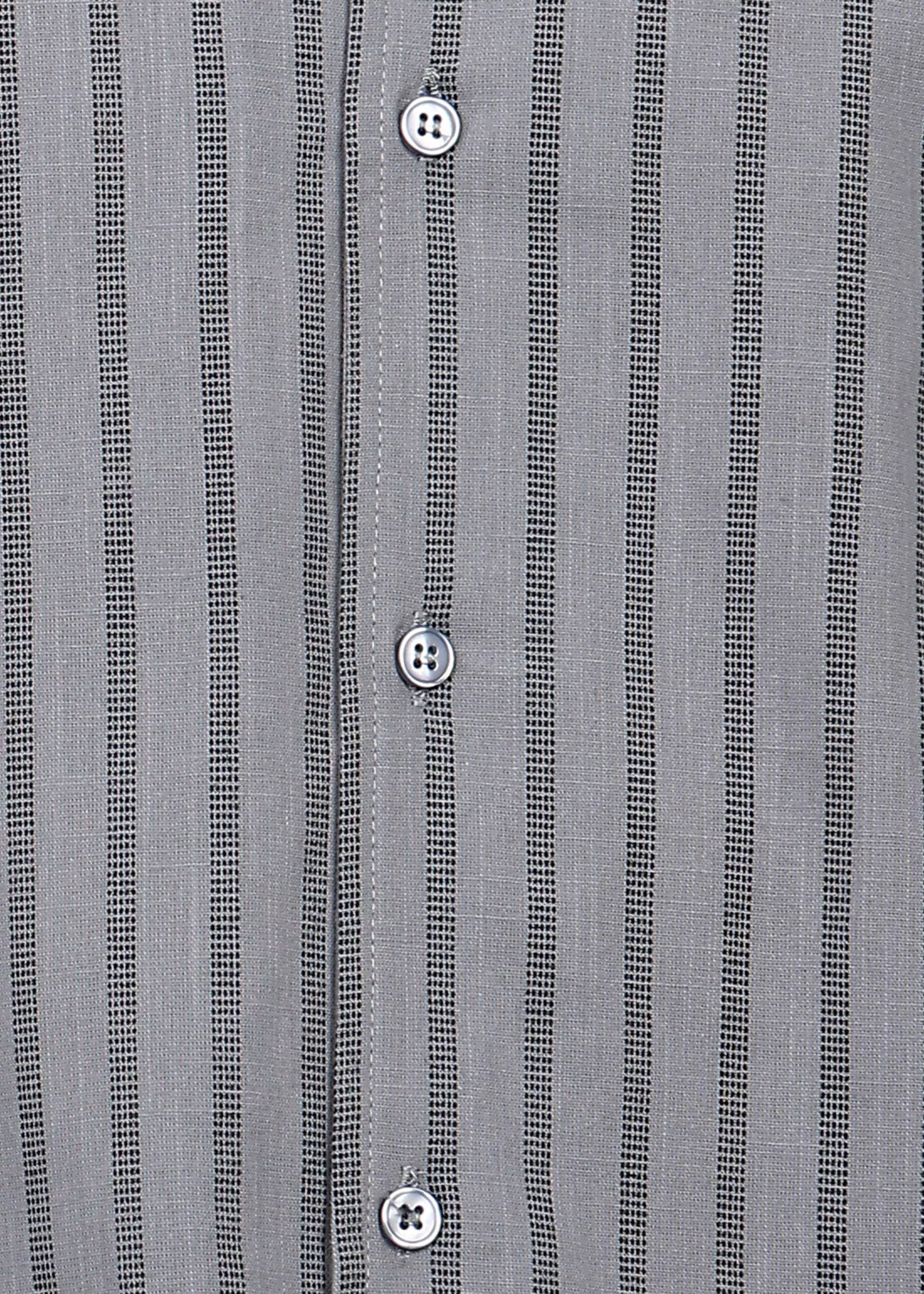 Fabmade Graphite Stripe Short-Sleeve Shirt