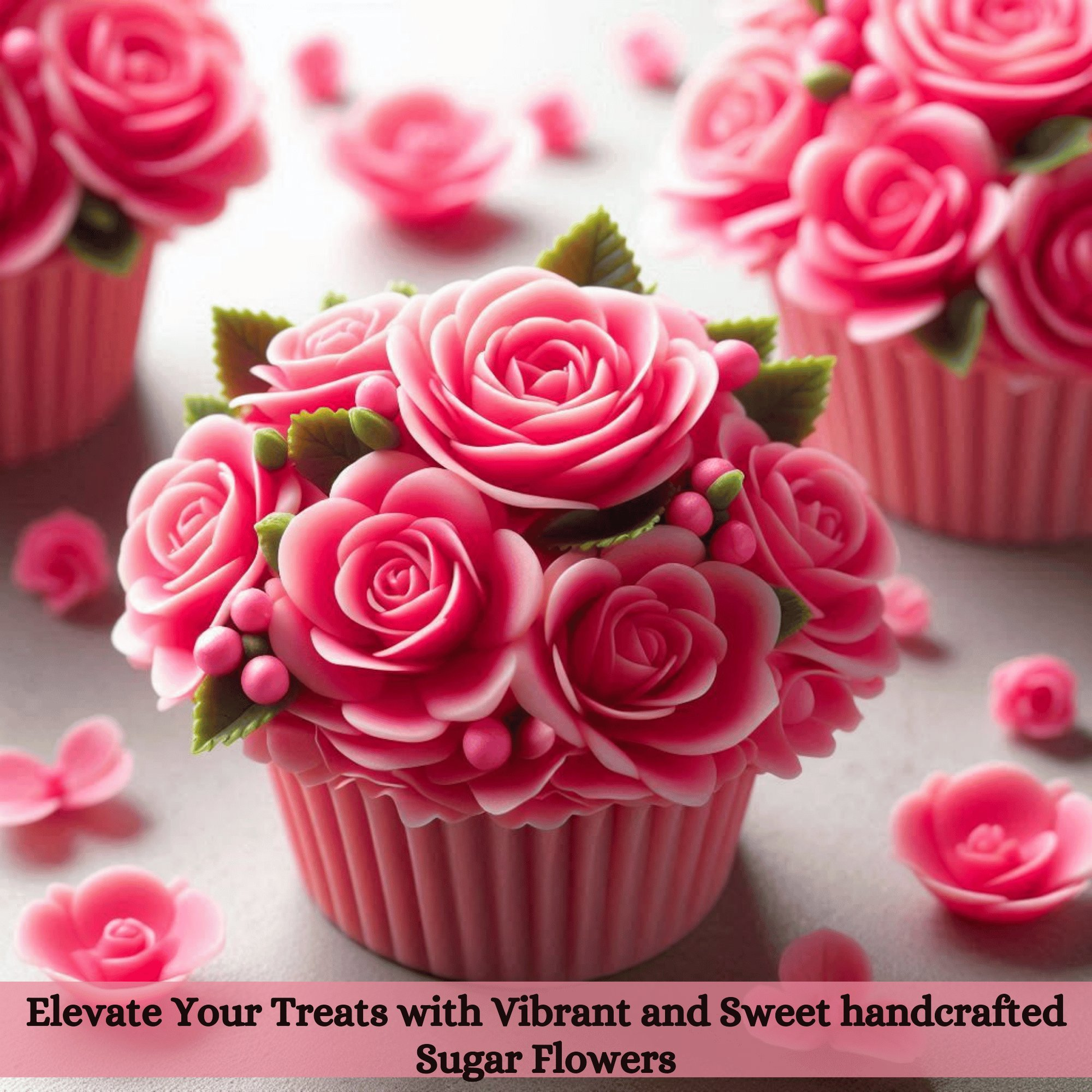 Confect Hot Pink | Edible Sugar Flowers