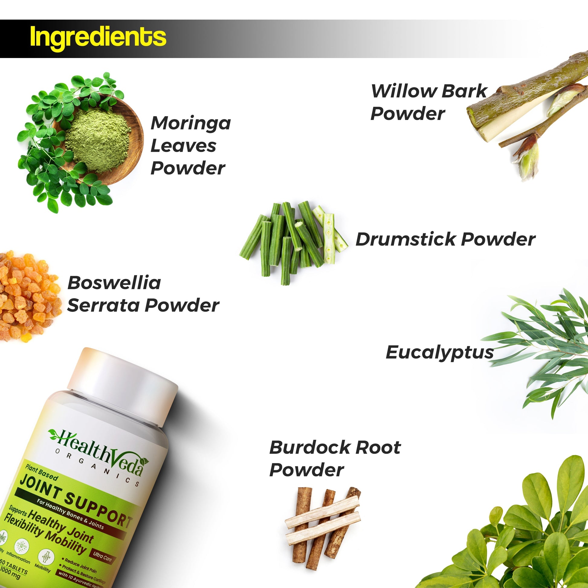 Health Veda Organics Plant Based Joint Support Tablets Health Veda Organics