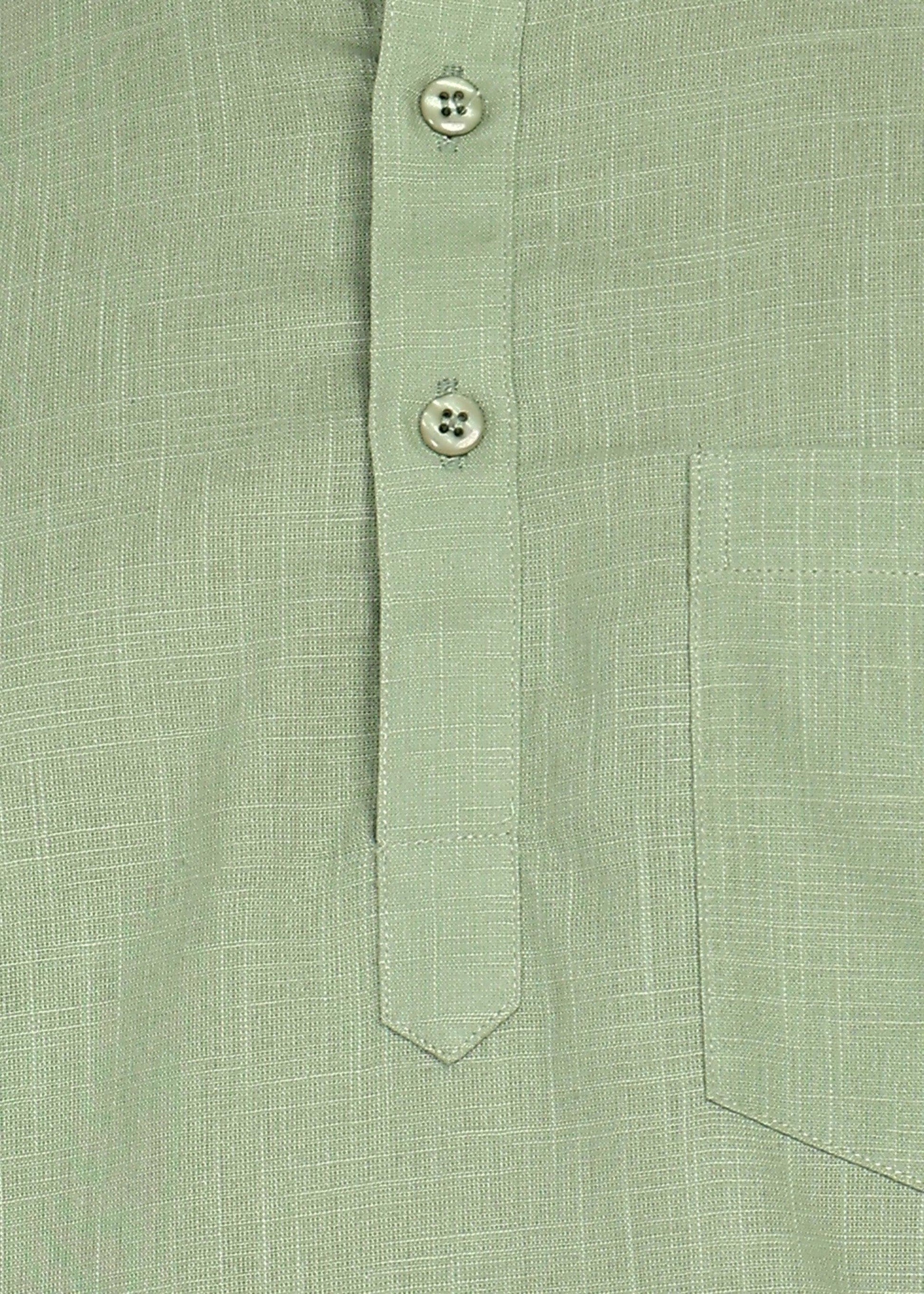 Fabmade Sage Linen Kurta Co-Ord Set