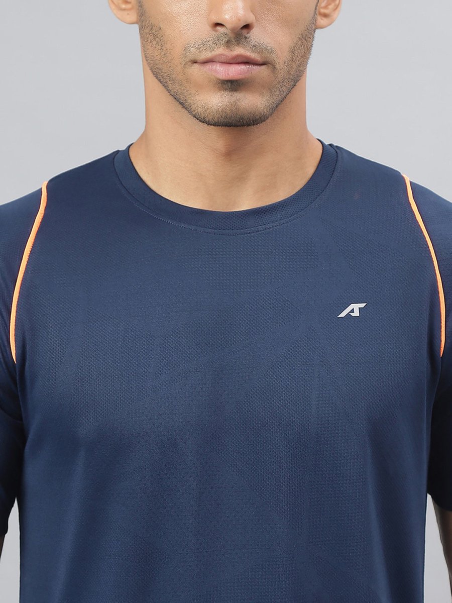 Alcis Round Neck Slim Fit Anti-Static T-Shirt 