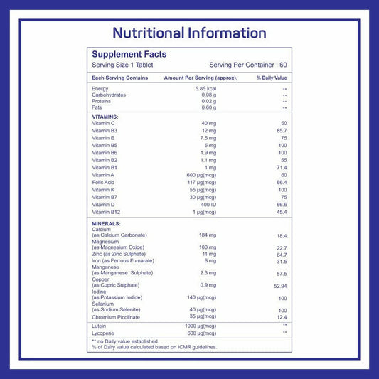 Healthvit Cenvitan Multivitamin Tablets for Men 