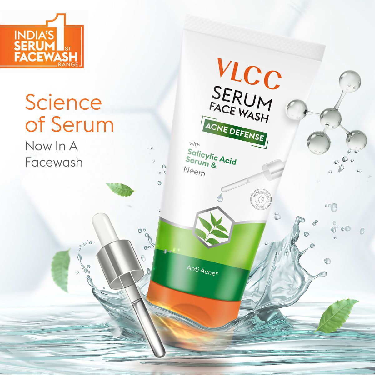VLCC Acne Defense Serum Face Wash with Salicylic Acid Serum & Neem - Grab2buy