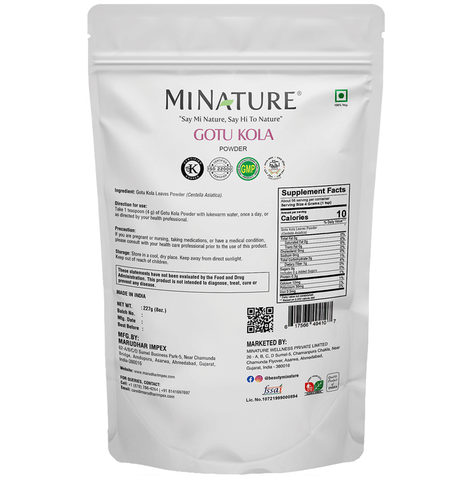 Minature Gotukola Organic Powder 