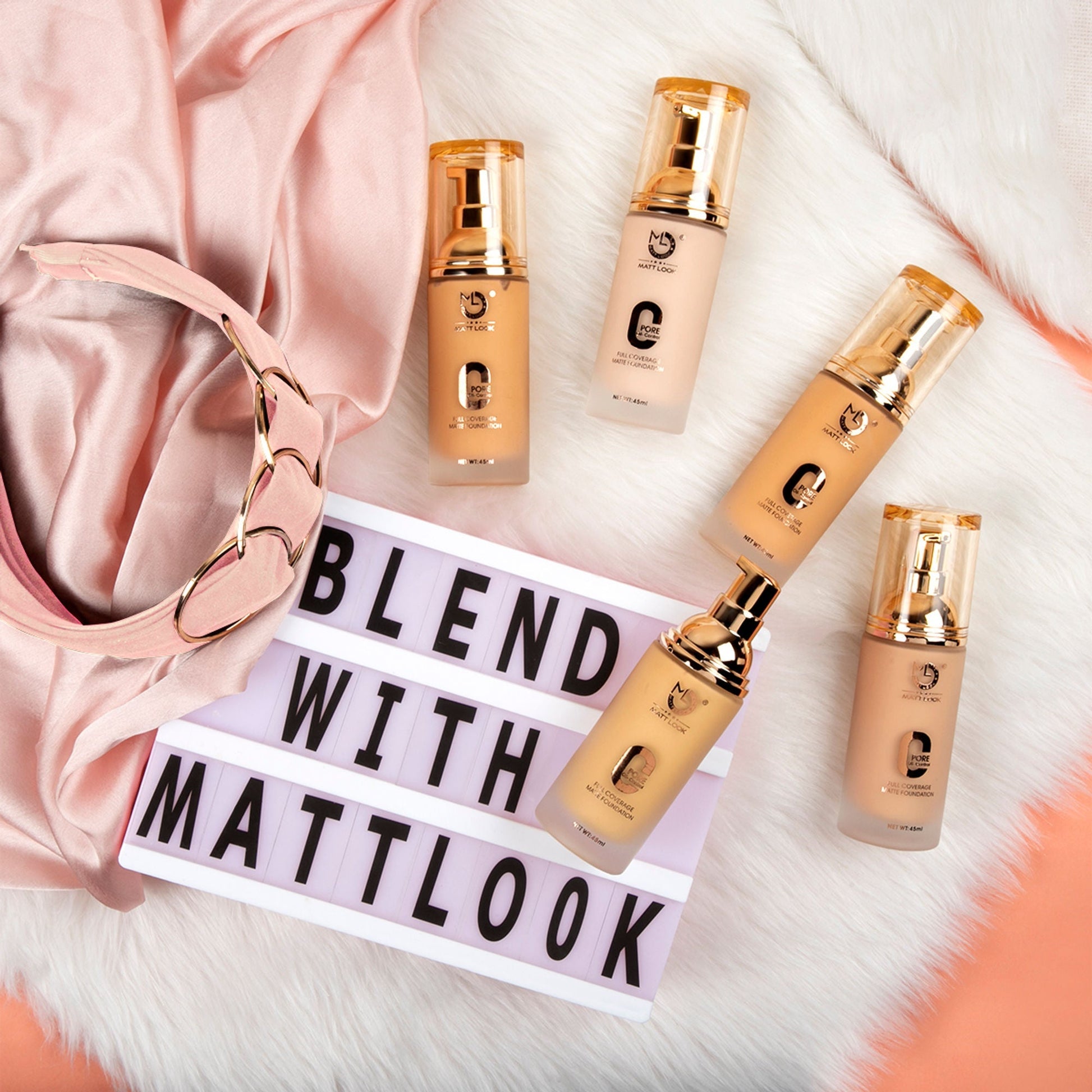 Matt Look Zero Pore Oil Control Full Coverage Matte Foundation - Light 