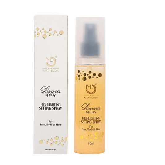 Matt Look Shimmer Highlighting Setting Spray - Gold 001 