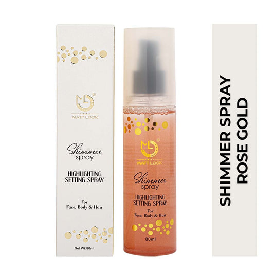 Matt Look Shimmer Highlighting Setting Spray - Rose Gold 003 