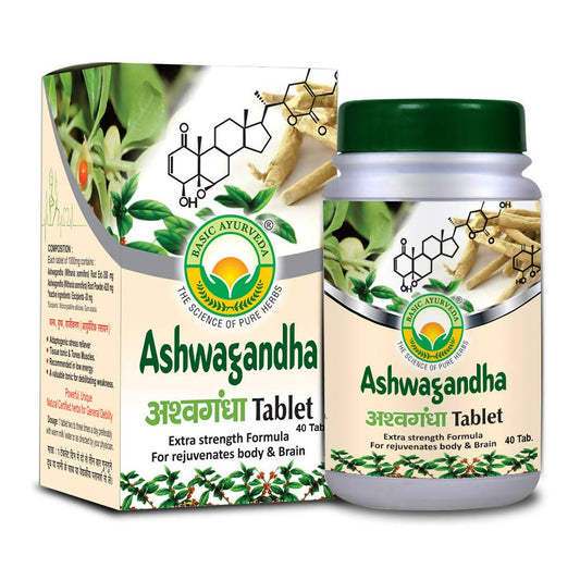 Basic Ayurveda Ashwagandha Tablet  Grab2Buy Basic Ayurveda Grab2Buy