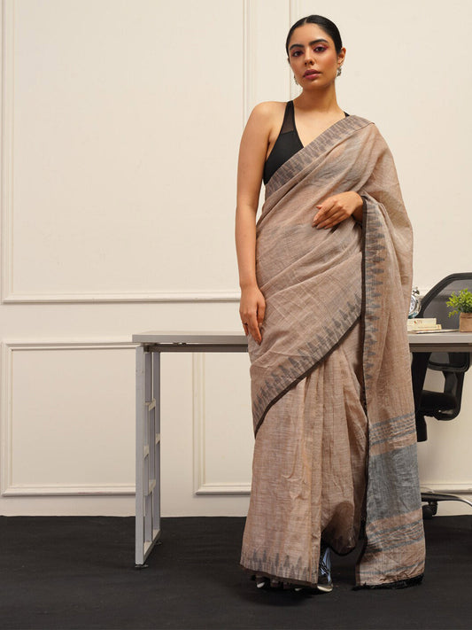 Tikhi Imli Brown Printed Woven Design Grab2Buy 