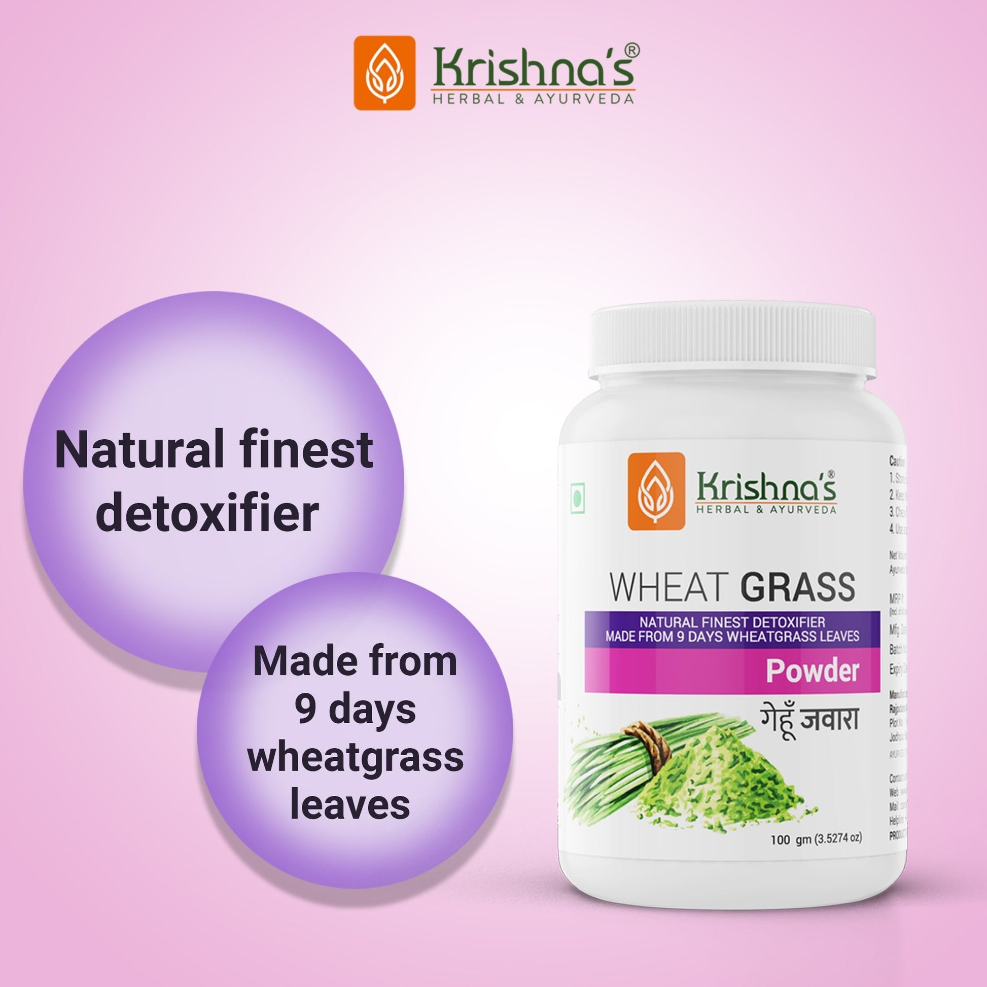 Krishna'S Herbal & Ayurveda Wheatgrass Powder 
