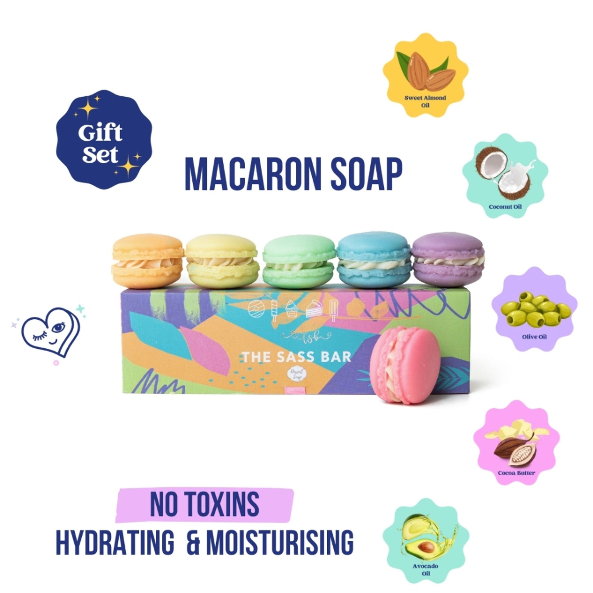 The Sass Bar Macaron Soap Box  Grab2Buy The Sass Bar Grab2Buy