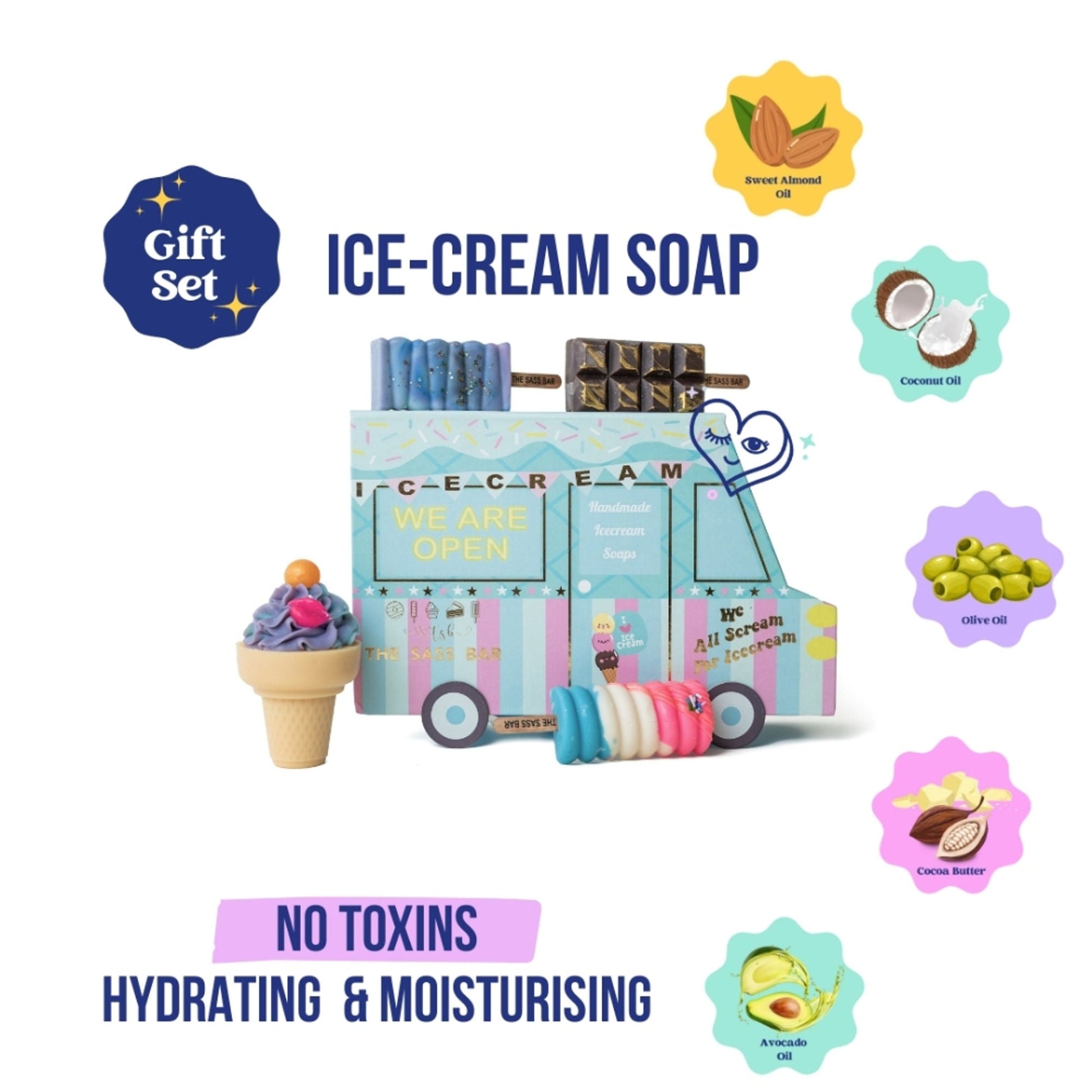 The Sass Bar Ice-Cream Truck Soap Gift Box  Grab2Buy The Sass Bar Grab2Buy