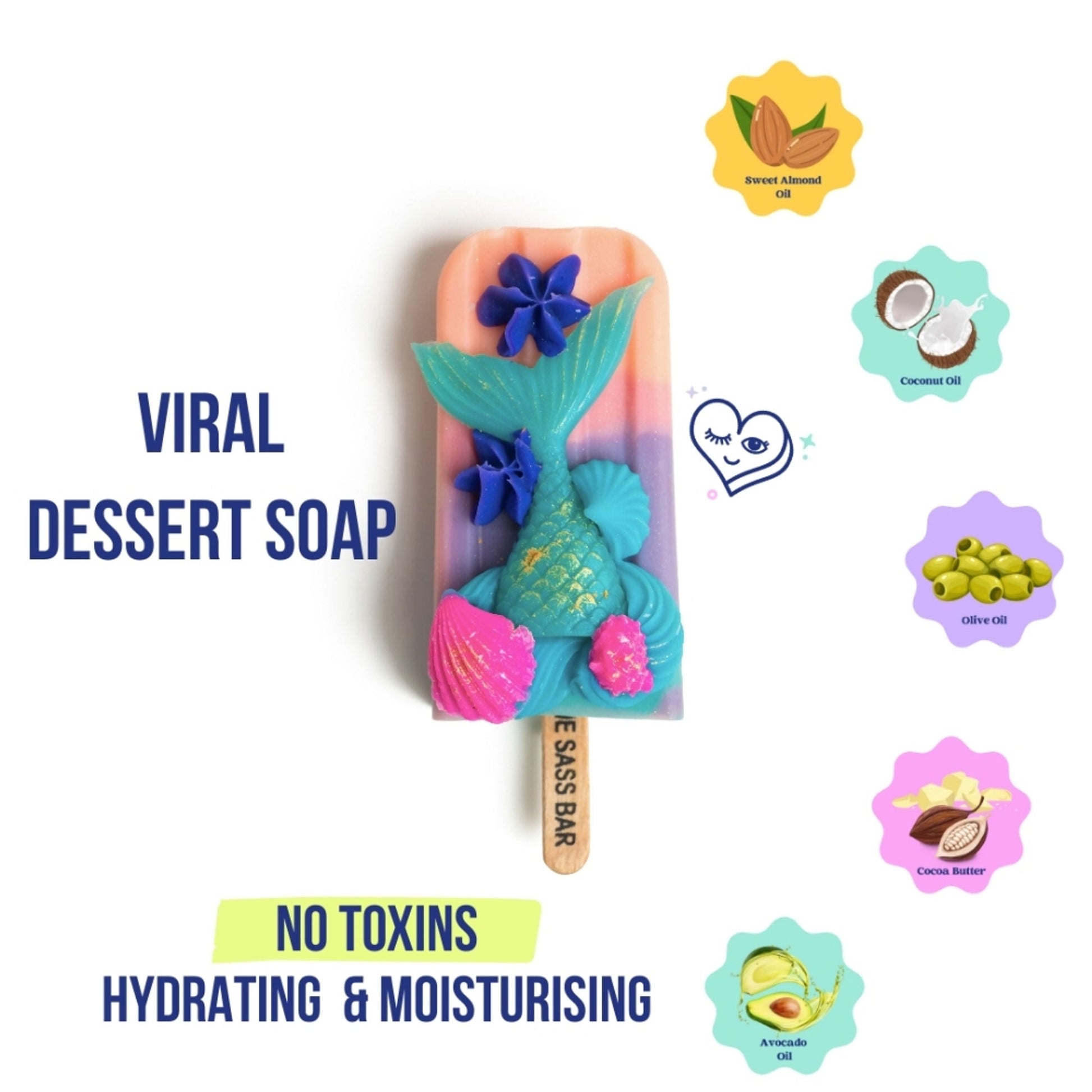 The Sass Bar Seascape Mermaid Popsicle Soap  Grab2Buy The Sass Bar Grab2Buy