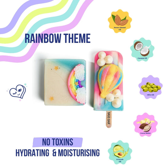 The Sass Bar Hot Air Balloon + Rainbow Soap - Combo  Grab2Buy The Sass Bar Grab2Buy