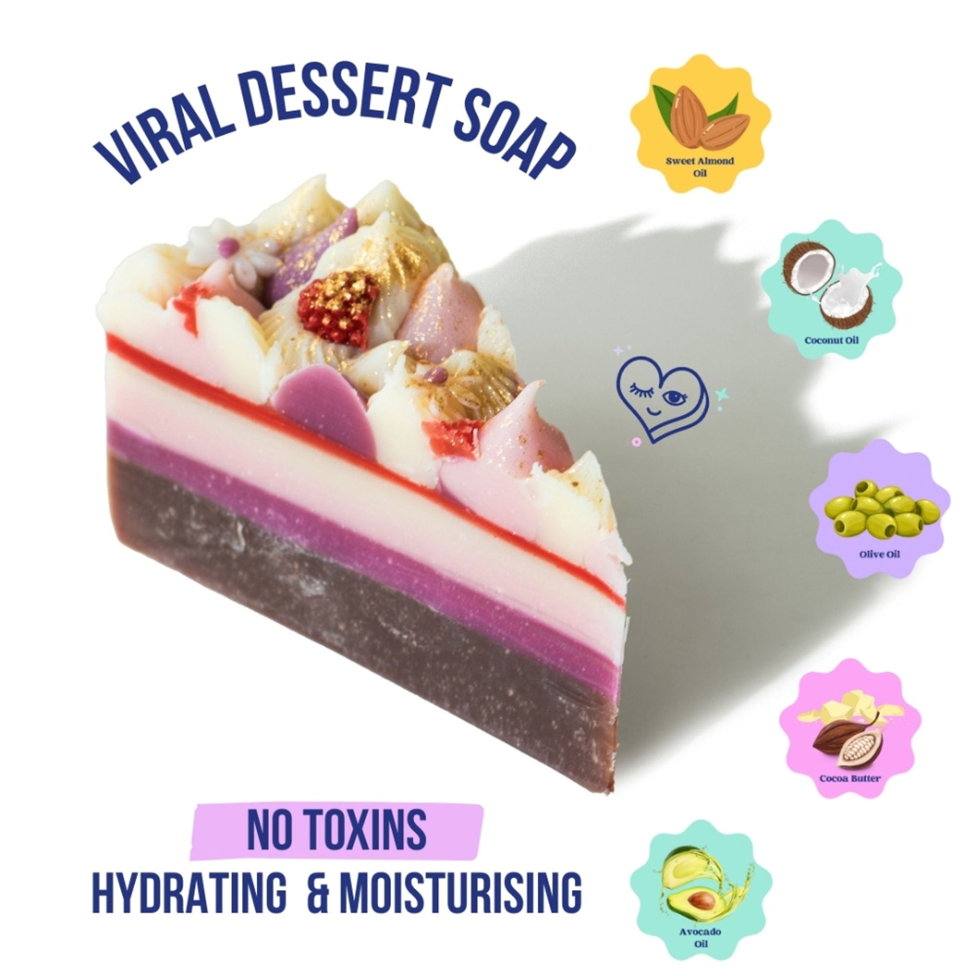 The Sass Bar Daisy Meringue Tart Cake Soap  Grab2Buy The Sass Bar Grab2Buy