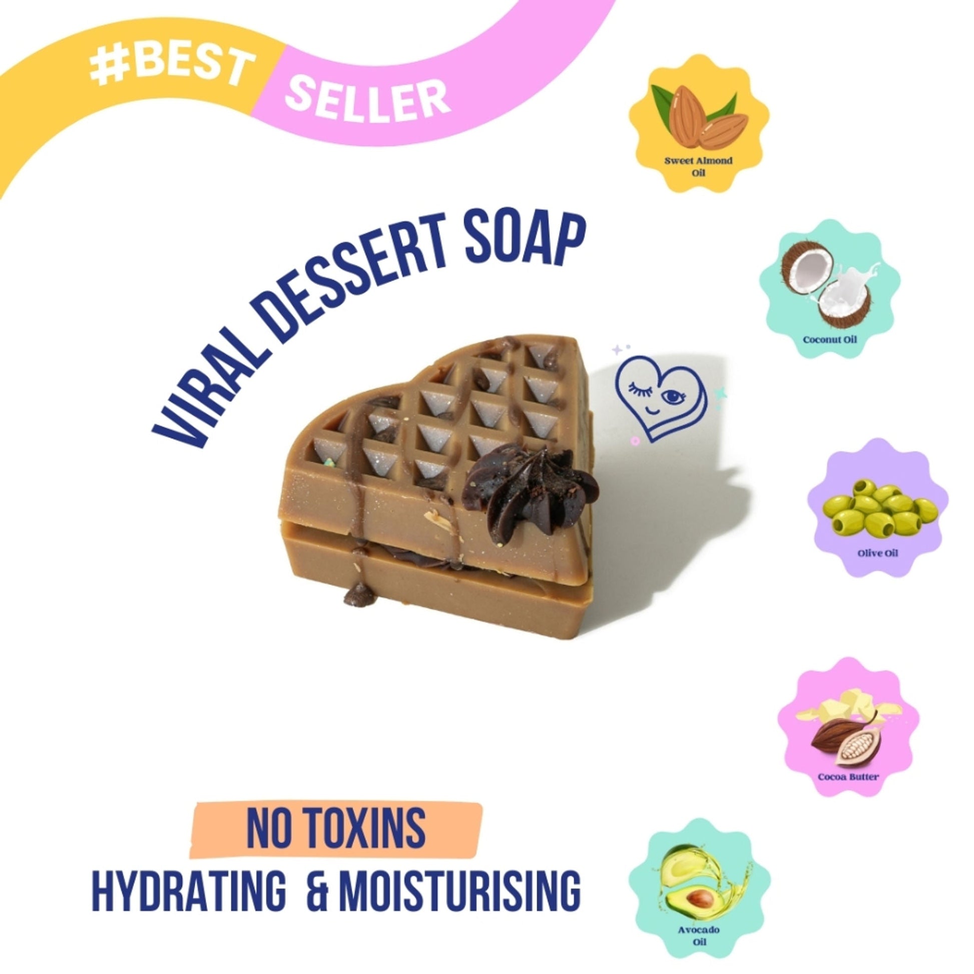 The Sass Bar Caramel Chocolate Waffle Soap  Grab2Buy The Sass Bar Grab2Buy