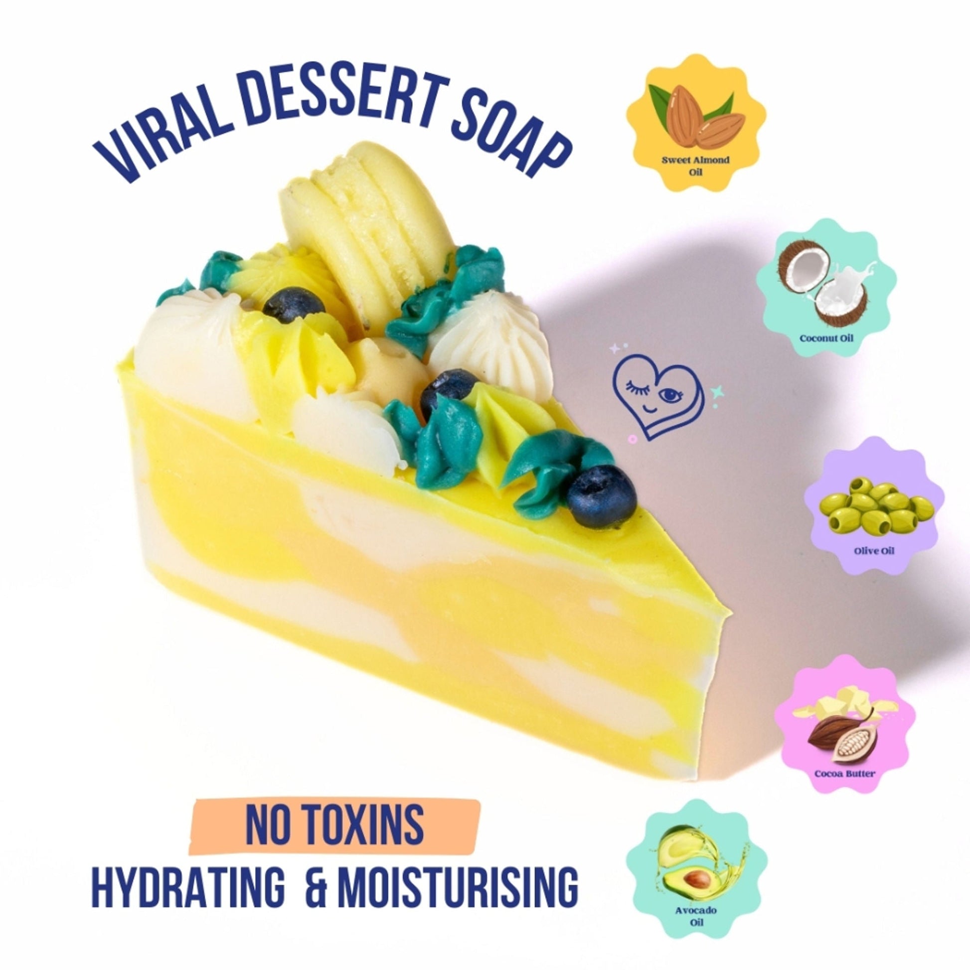 The Sass Bar Lemon Blueberry Cake Soap  Grab2Buy The Sass Bar Grab2Buy