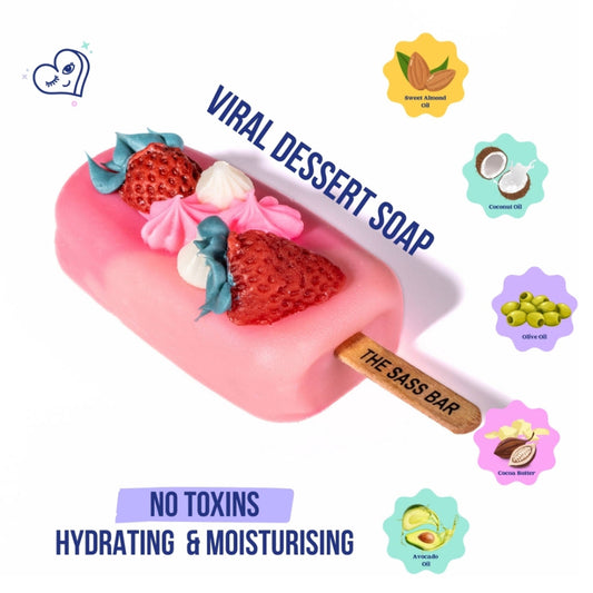 The Sass Bar Strawberries N' Cream Popsicle Soap  Grab2Buy The Sass Bar Grab2Buy