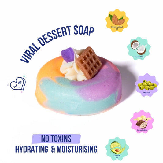 The Sass Bar Whipped Cream Sunset Donut Soap  Grab2Buy The Sass Bar Grab2Buy