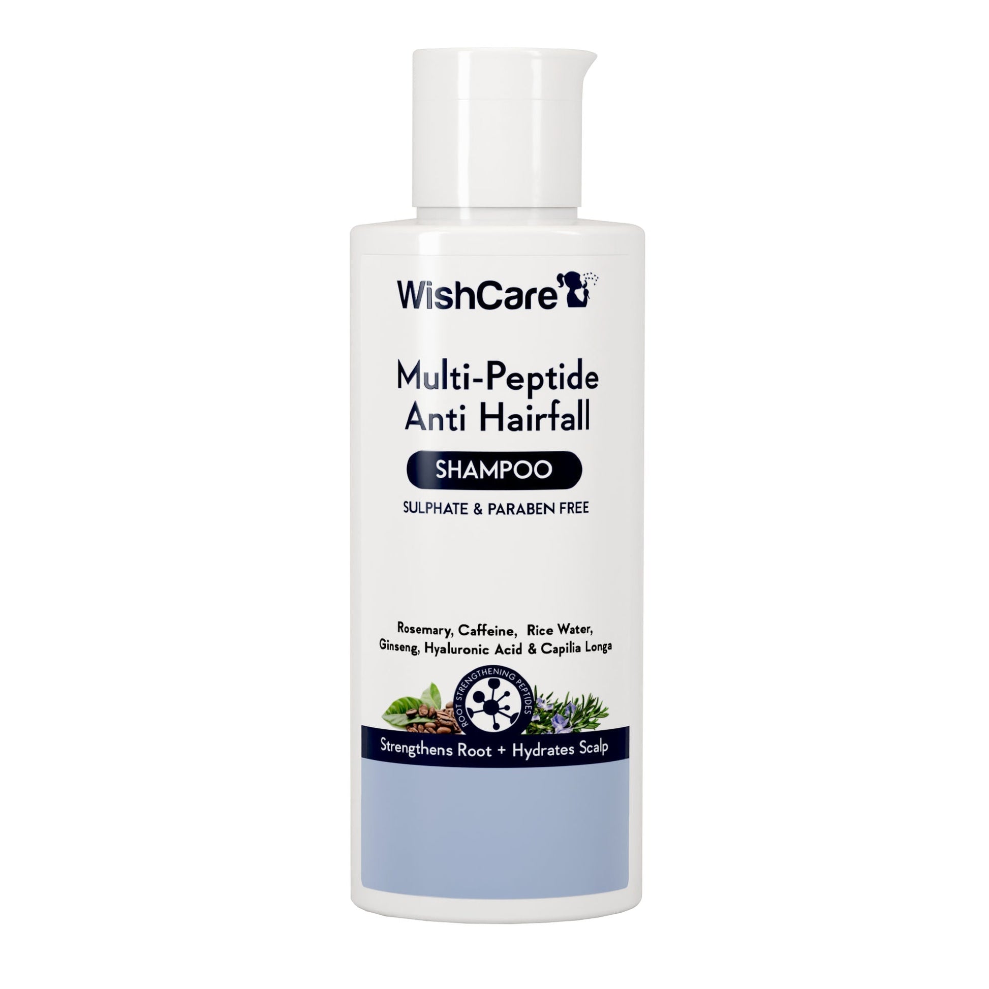 WishCare Multi Peptide Anti Hairfall Shampoo with Rosemary - Controls Hairfall - Boosts Hair Growth  Grab2Buy Wishcare Grab2Buy