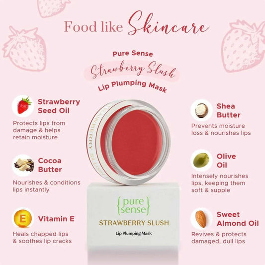 PureSense Strawberry Slush Lip Plumping Mask - Grab2buy