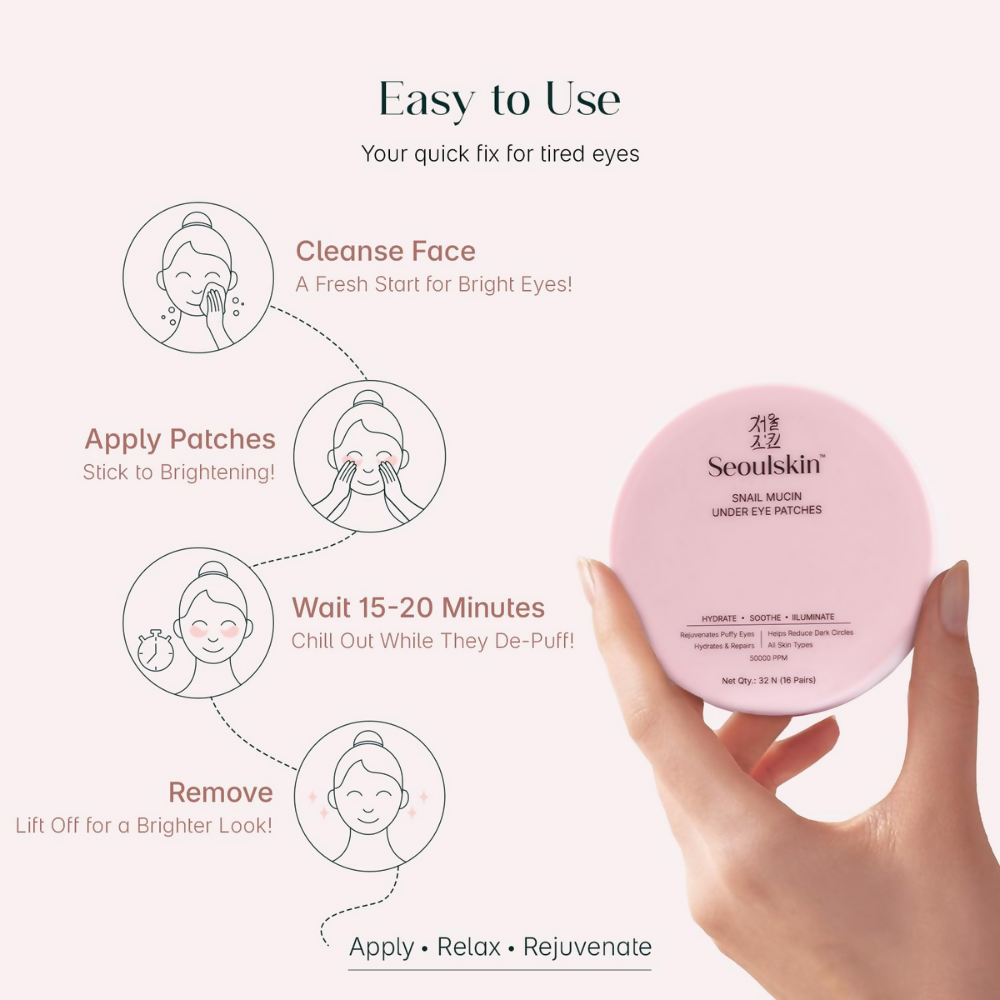 Seoulskin Snail Mucin Under Eye Serum Patches