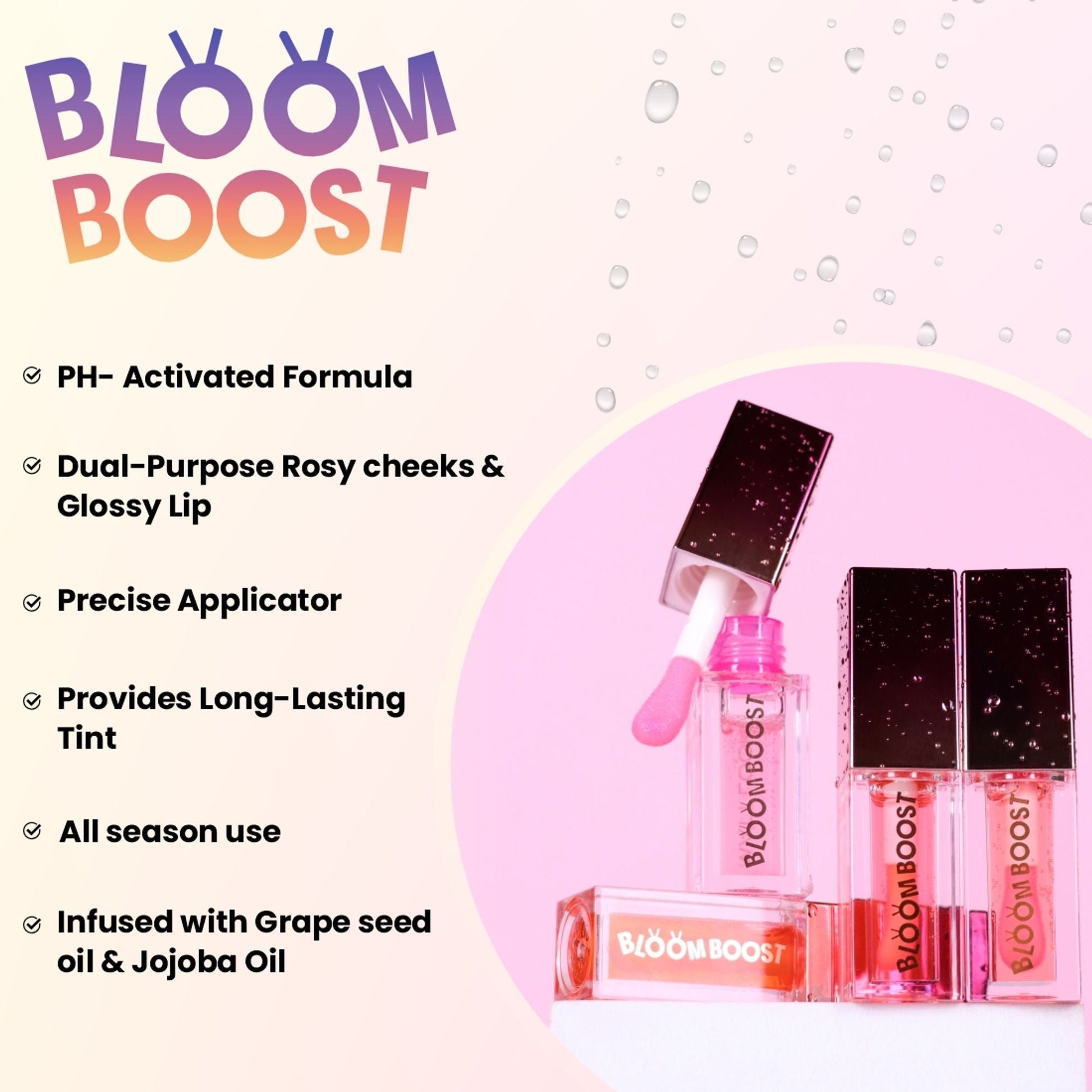 Matt Look Bloom Boost Magic Lip & Cheek Oil - Baby Pink 