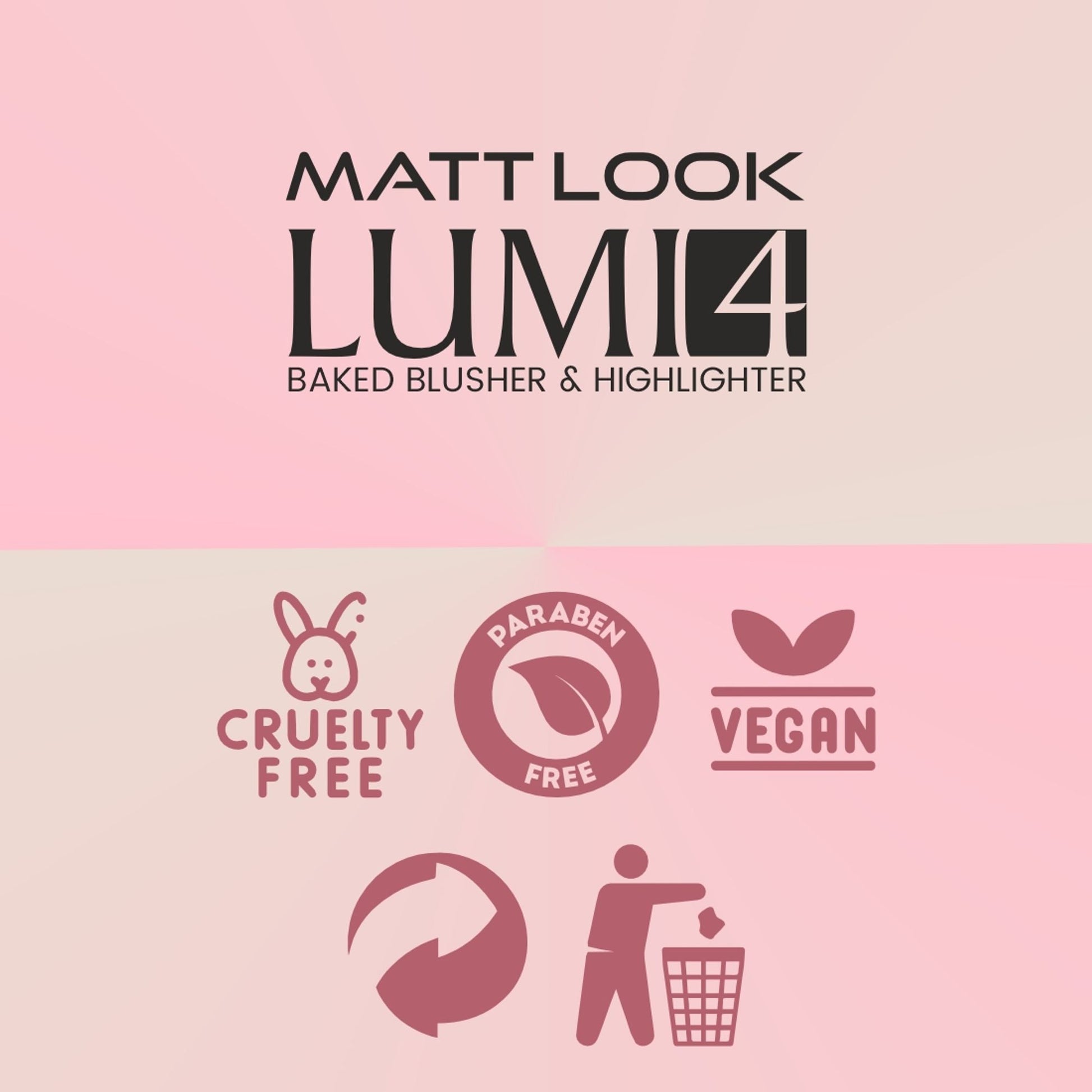 Matt Look Lumi 4 Baked Blusher & Highlighter - Goddess Dust 
