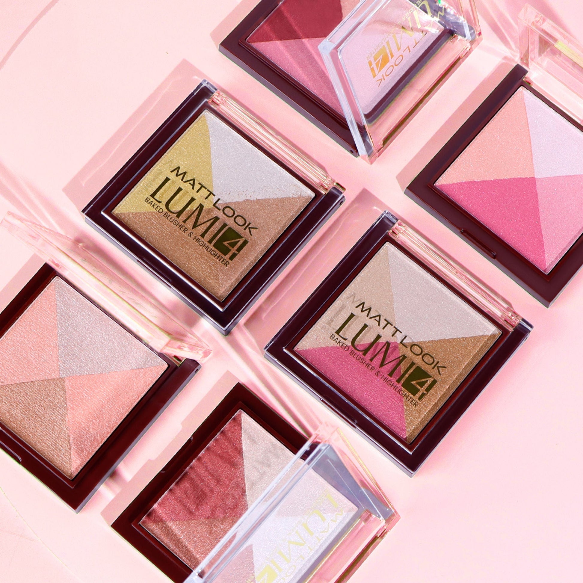 Matt Look Lumi 4 Baked Blusher & Highlighter - Goddess Dust 