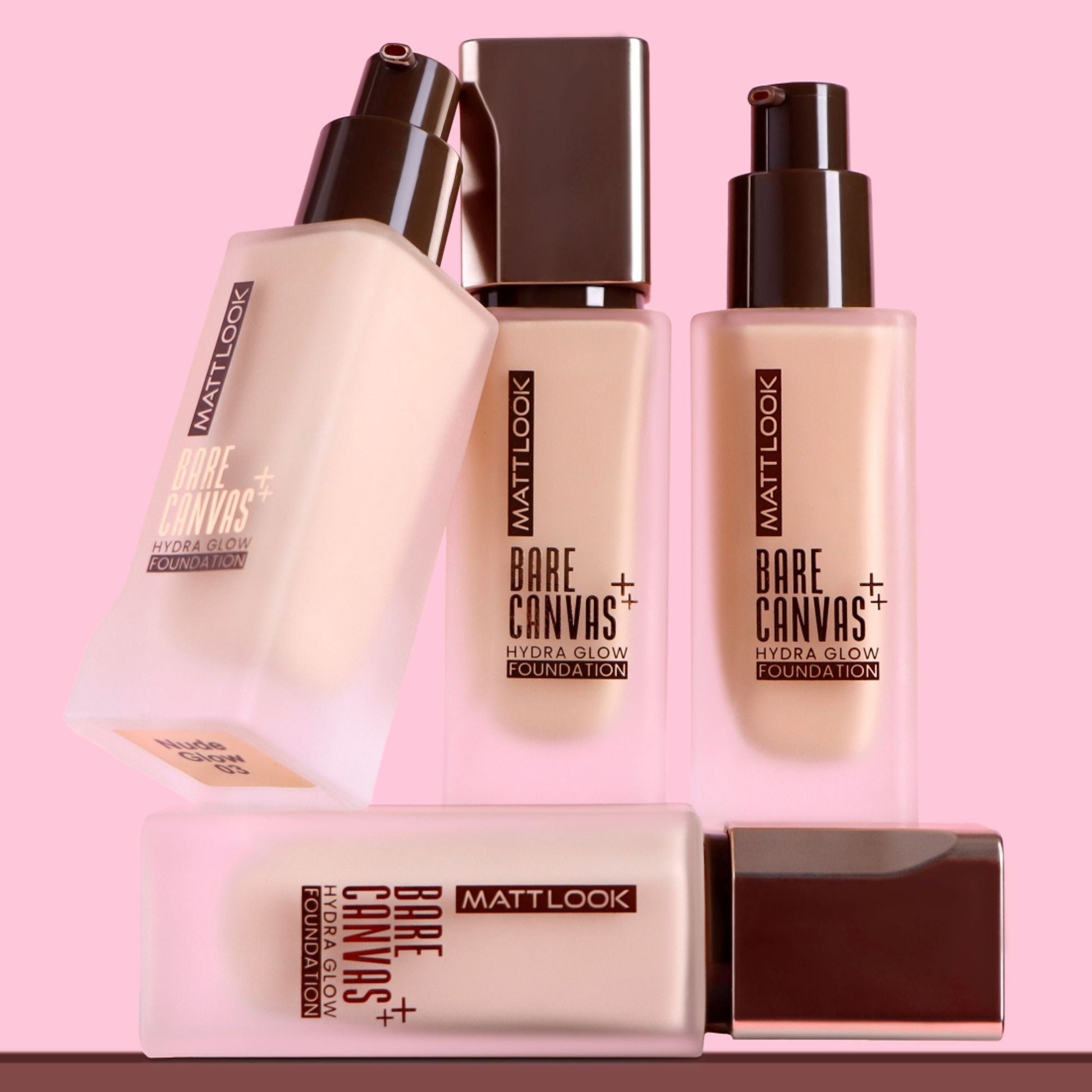 Matt Look Bare Canvas Hydra Foundation - Rose Glow 