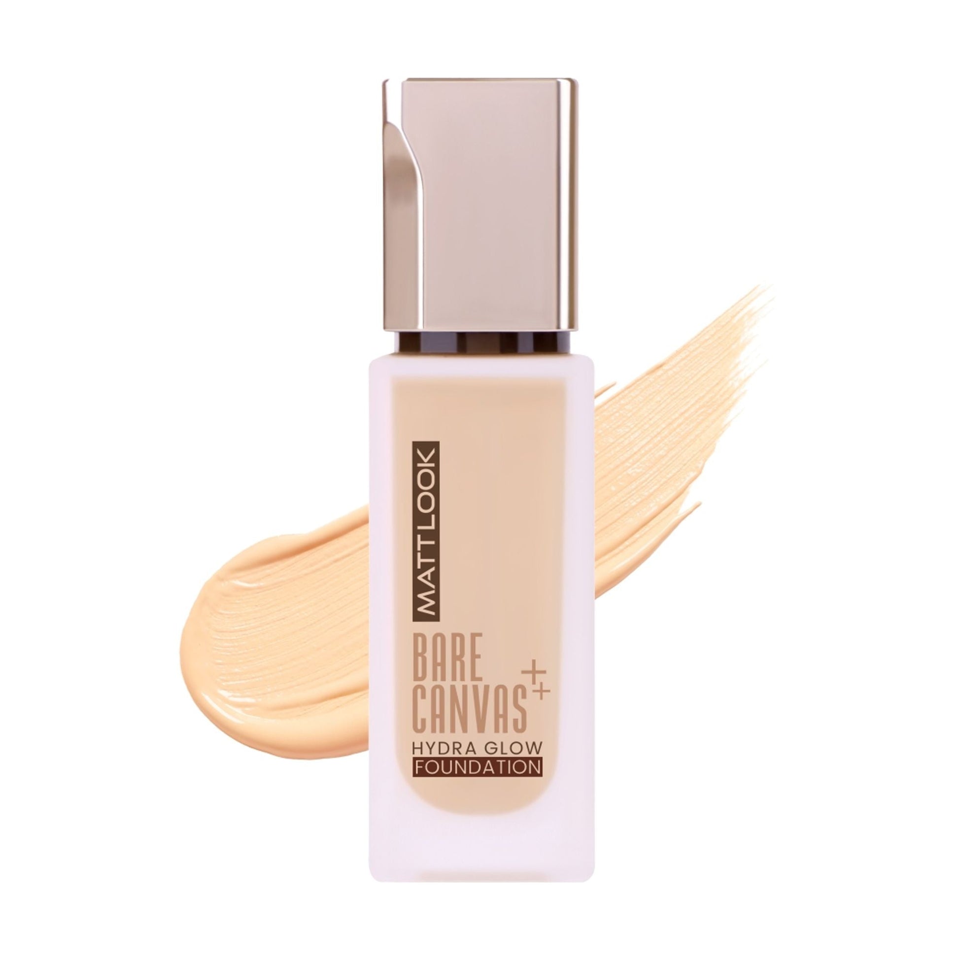 Matt Look Bare Canvas Hydra Foundation - Peach Glow 