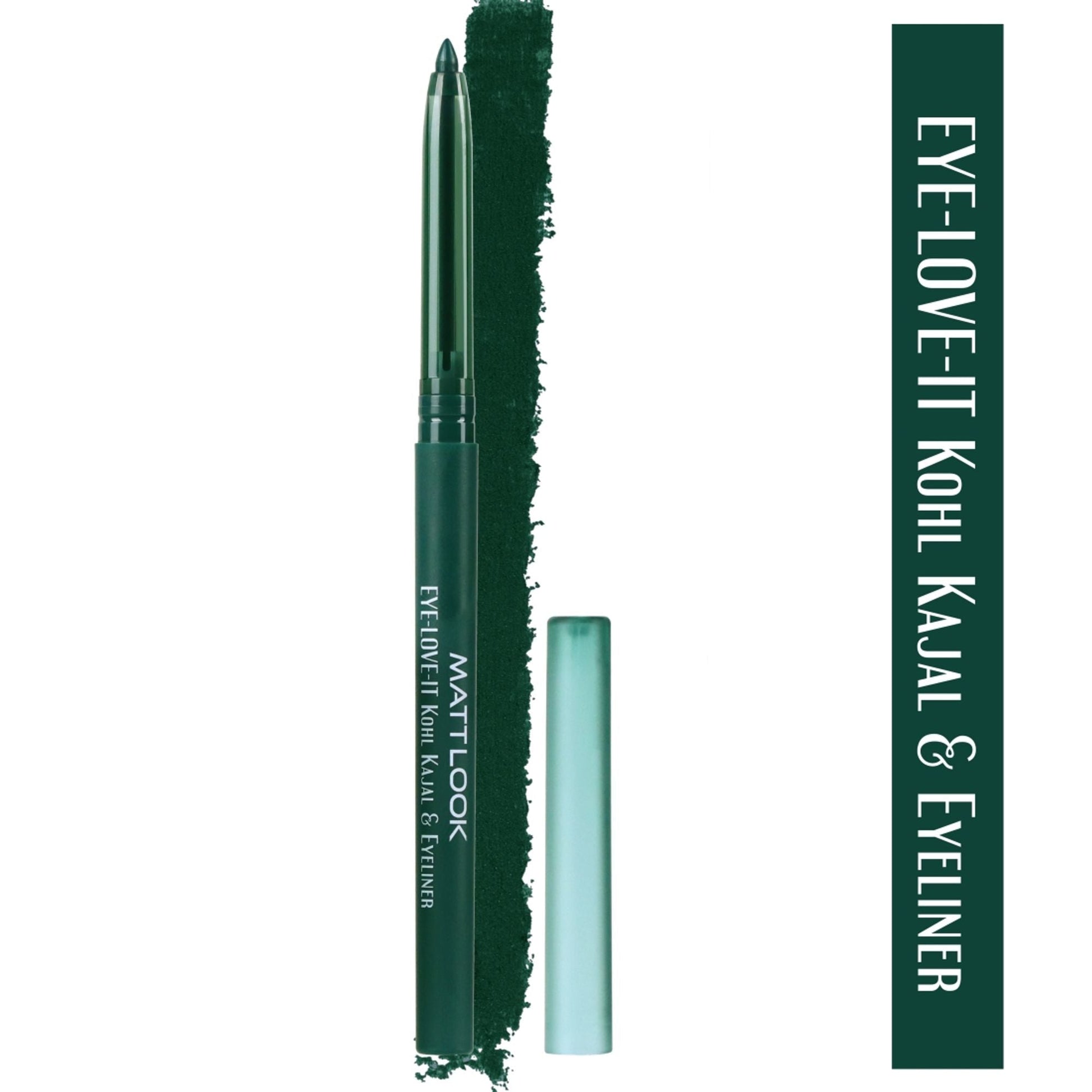 Matt Look Eye Love It Kohl Kajal & Eyeliner - Green 