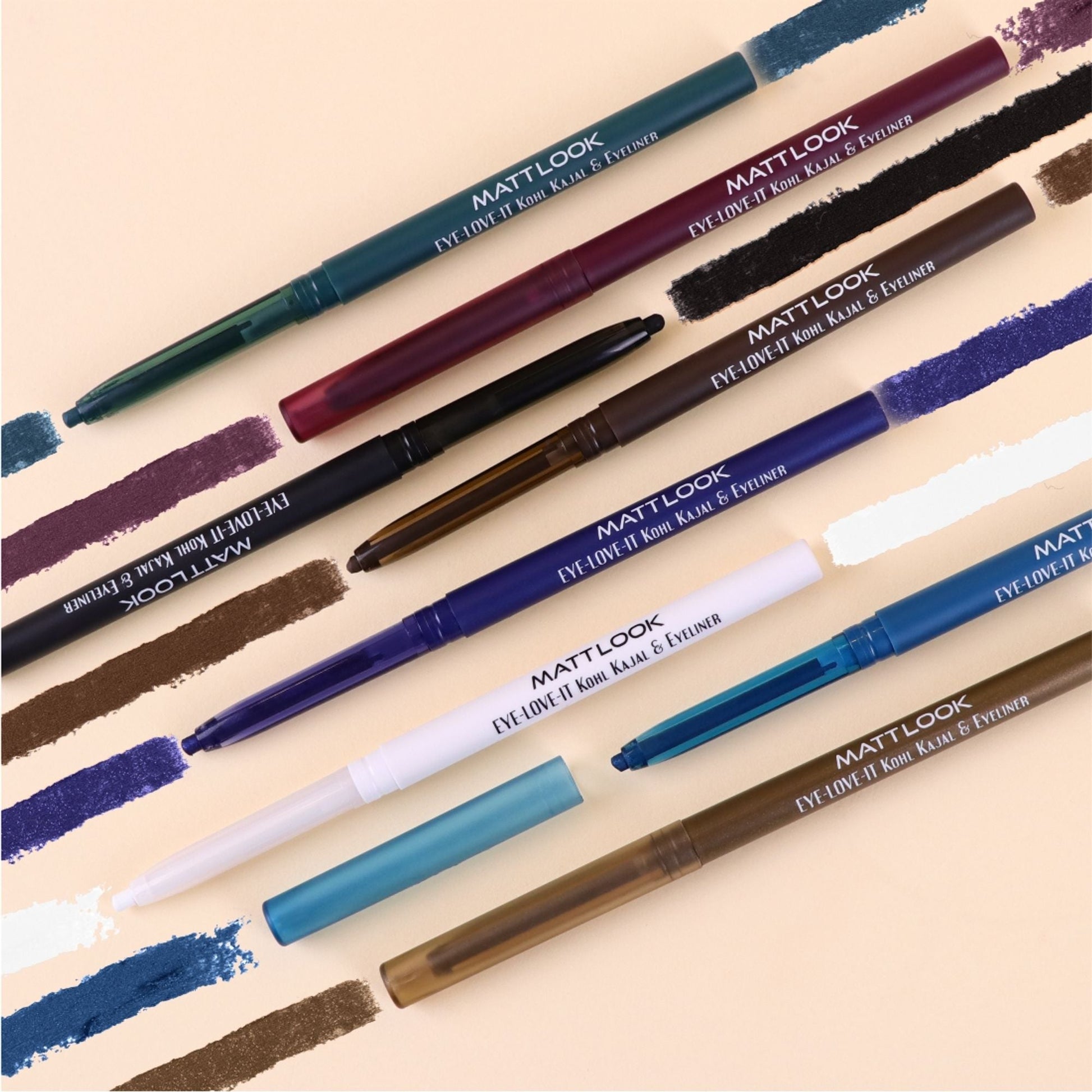 Matt Look Eye Love It Kohl Kajal & Eyeliner - Green 