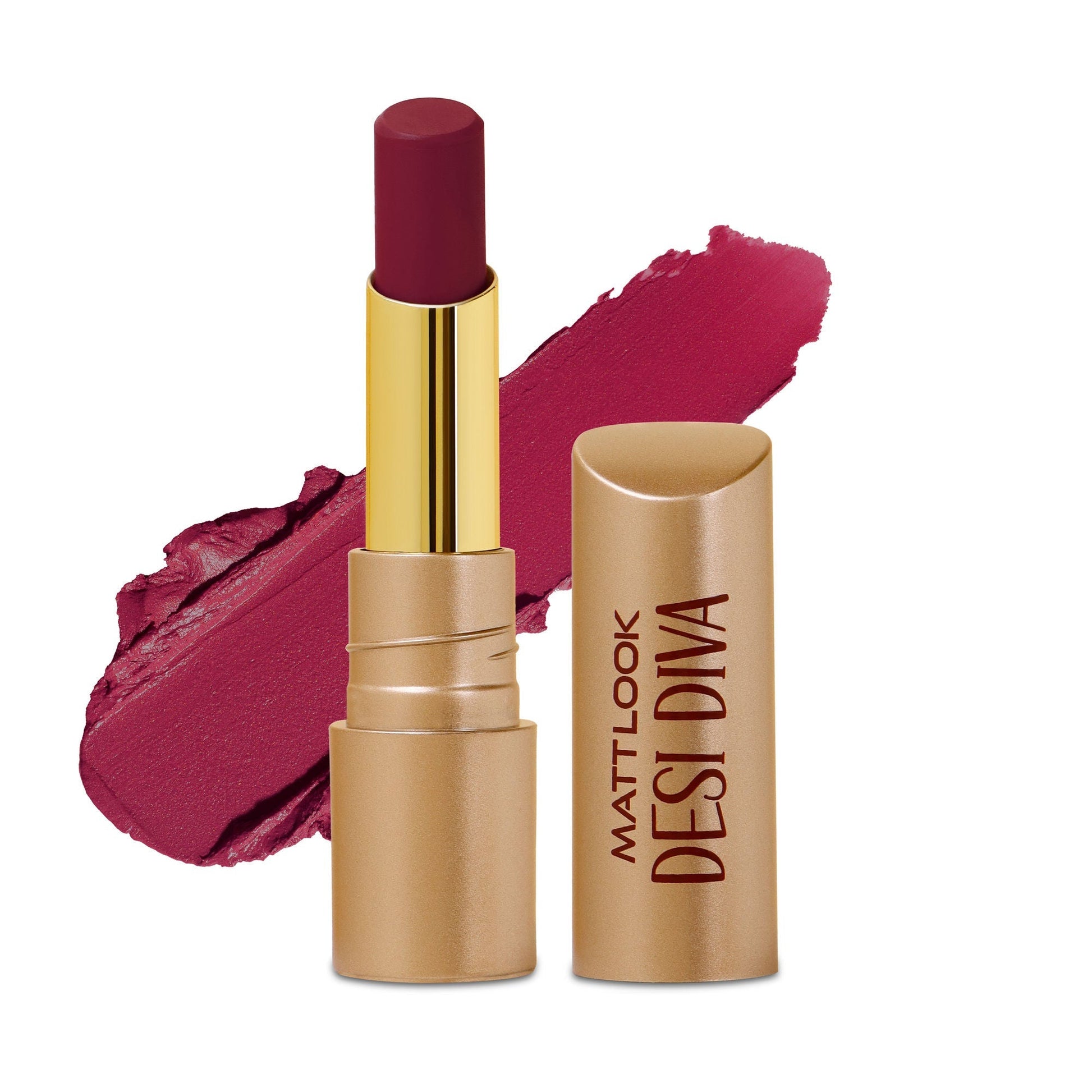 Matt Look Desi Diva HD Matte Lipstick - Berry Plum-14 