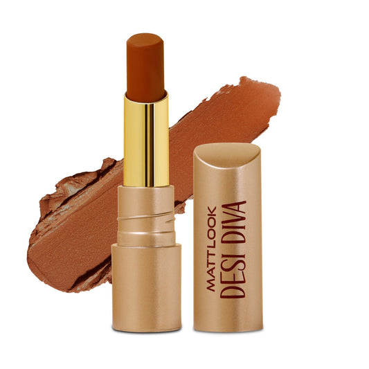 Matt Look Desi Diva HD Matte Lipstick - Brownie Bite-16
