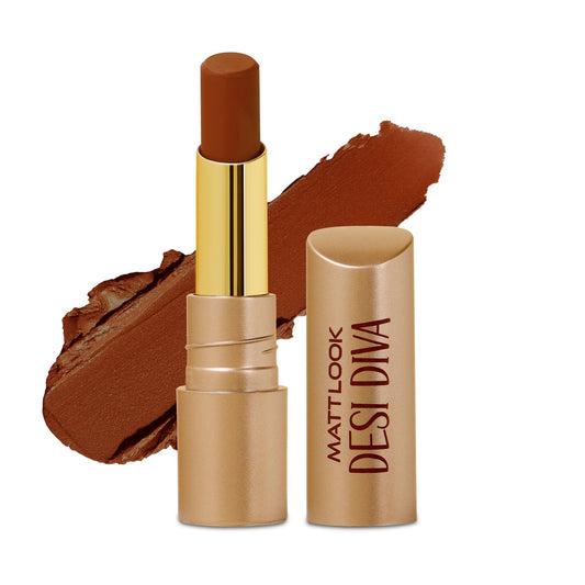 Matt Look Desi Diva HD Matte Lipstick - Dark Chocolate-17 