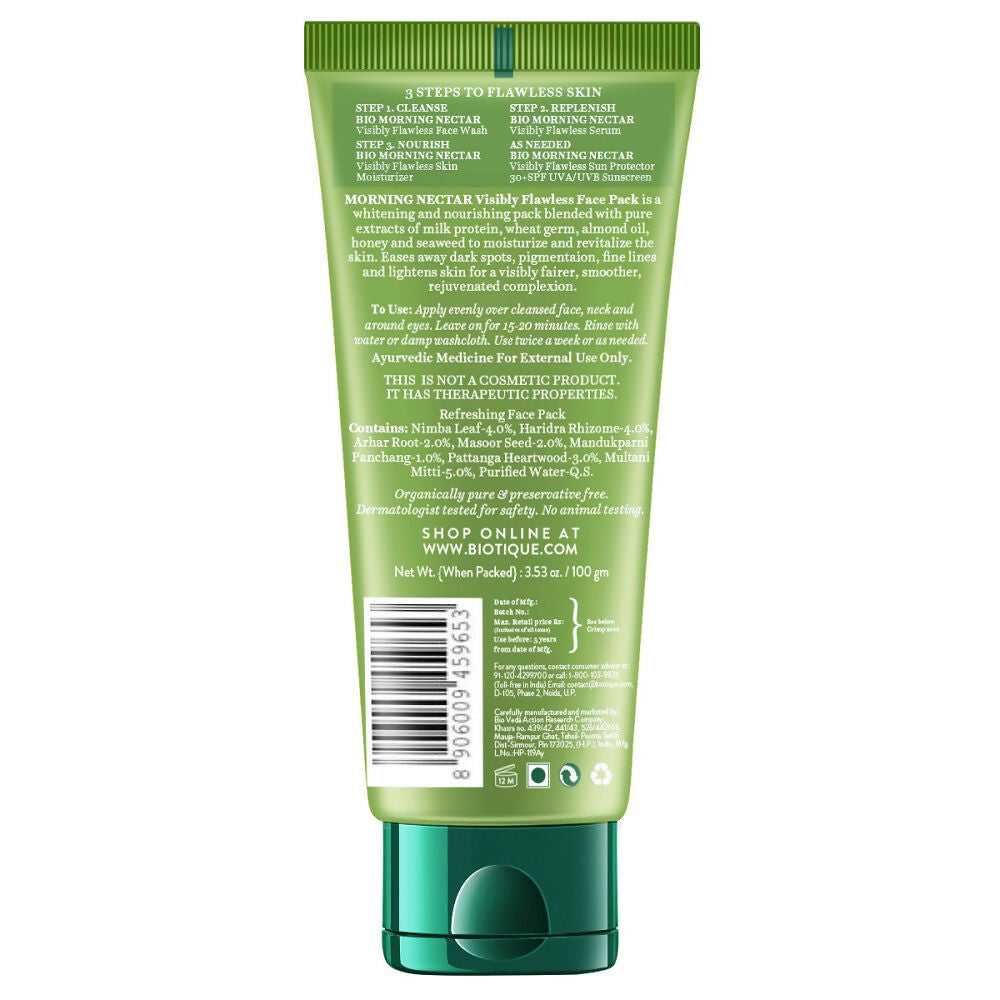 Biotique Bio Morning Nectar Visibly Flawless Face Pack 