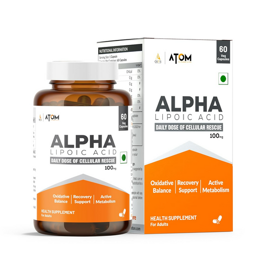As-It-Is Atom Ala (Alpha Lipoic Acid) Veg Capsules 