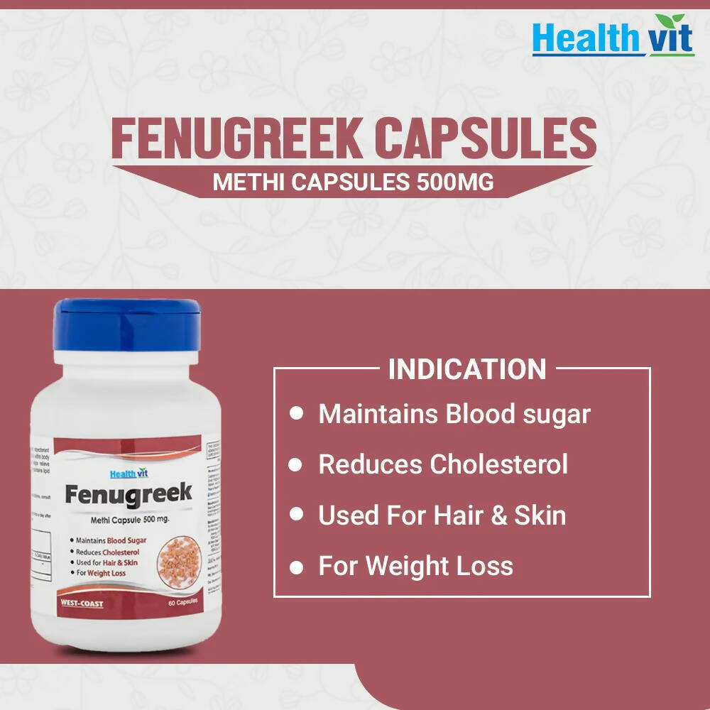 Healthvit Fenugreek Capsules - Grab2buy