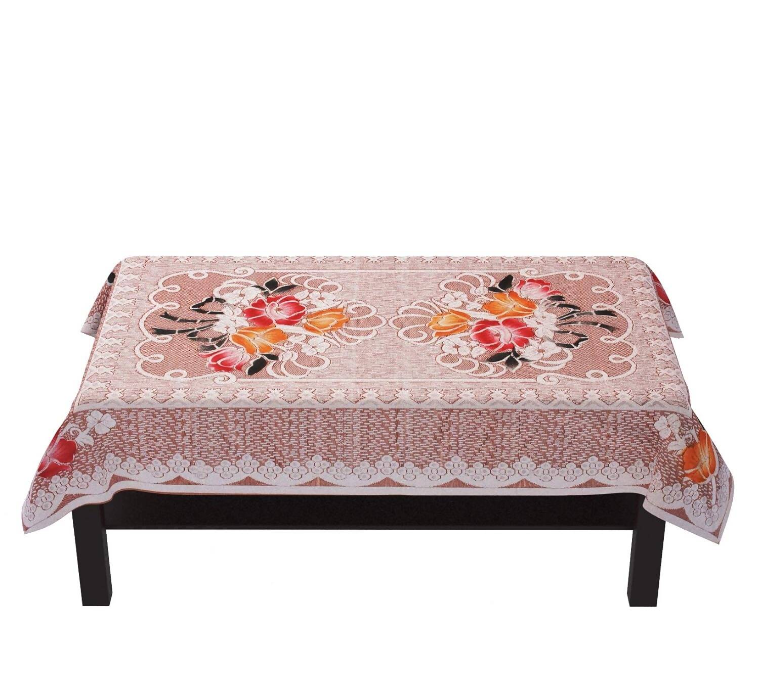 Yellow Weaves Cotton Floral Designer Rectangular Center 4 Seater Table Cover  Grab2Buy Generic Grab2Buy