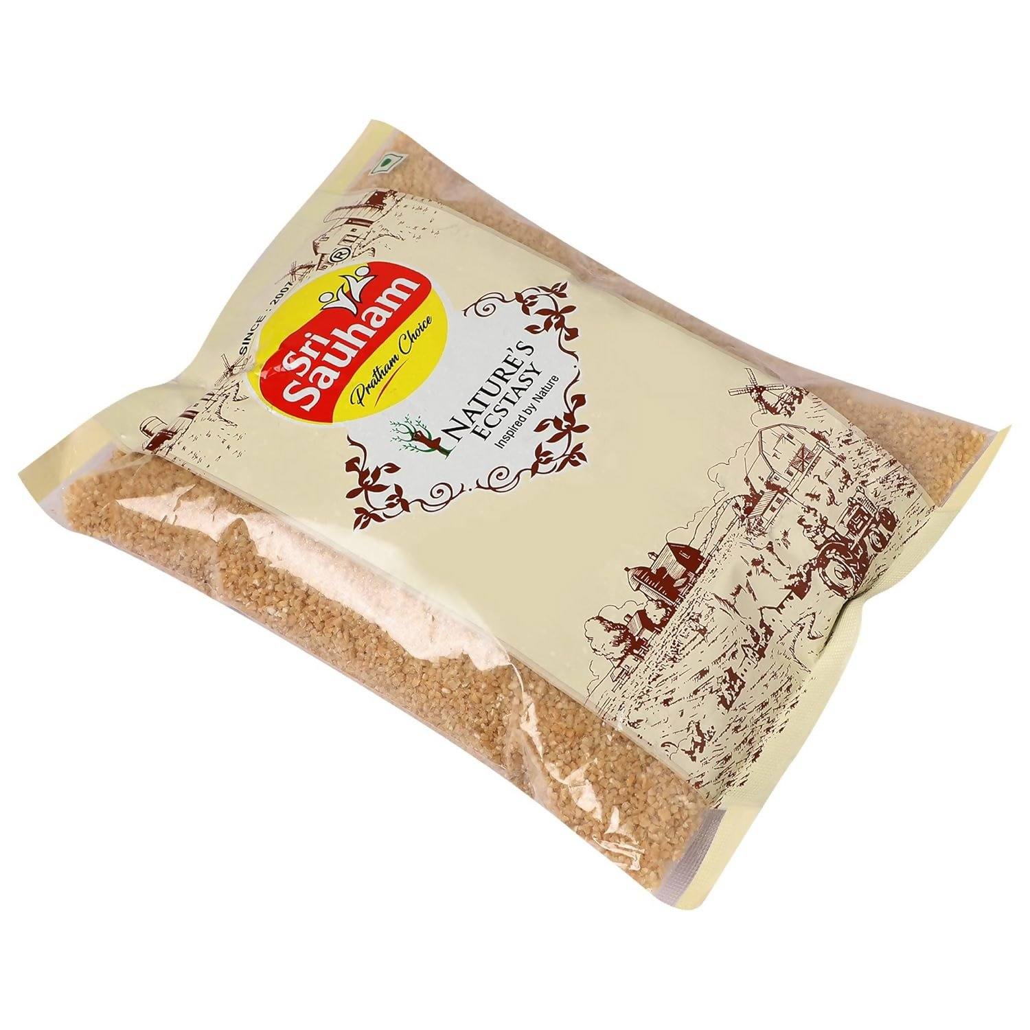 Sri Sauham Premium Roasted Dalia Godhuma Rava & Broken Wheat