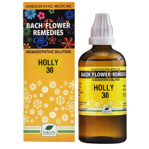 New Life Homeopathy Bach Flower Remedies Holly Dilution 