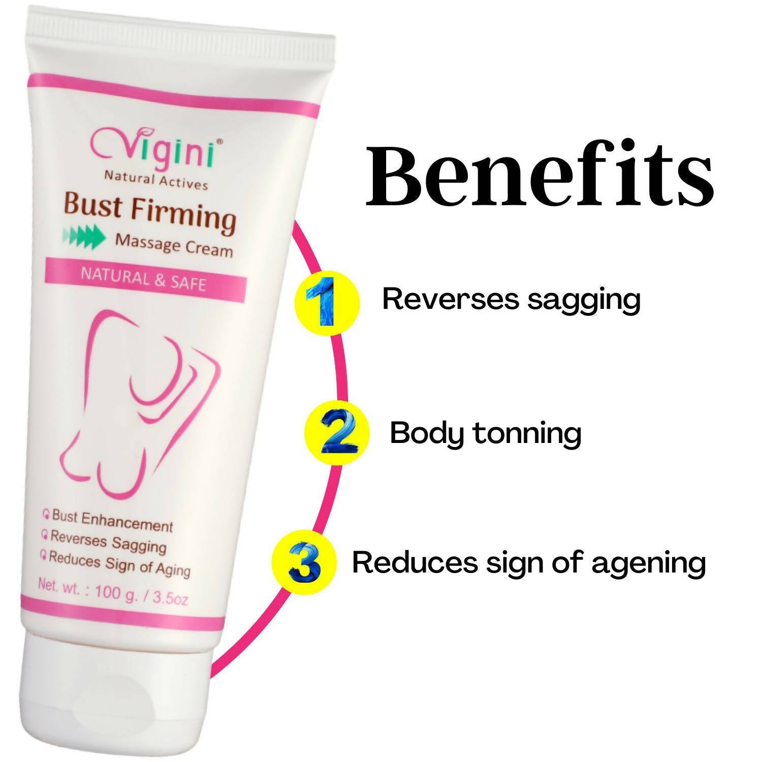 Vigini Natural Actives Breast Bust Body Shaping Toner Firming Tightening Growth Oil Cream  Grab2Buy Vigini Grab2Buy
