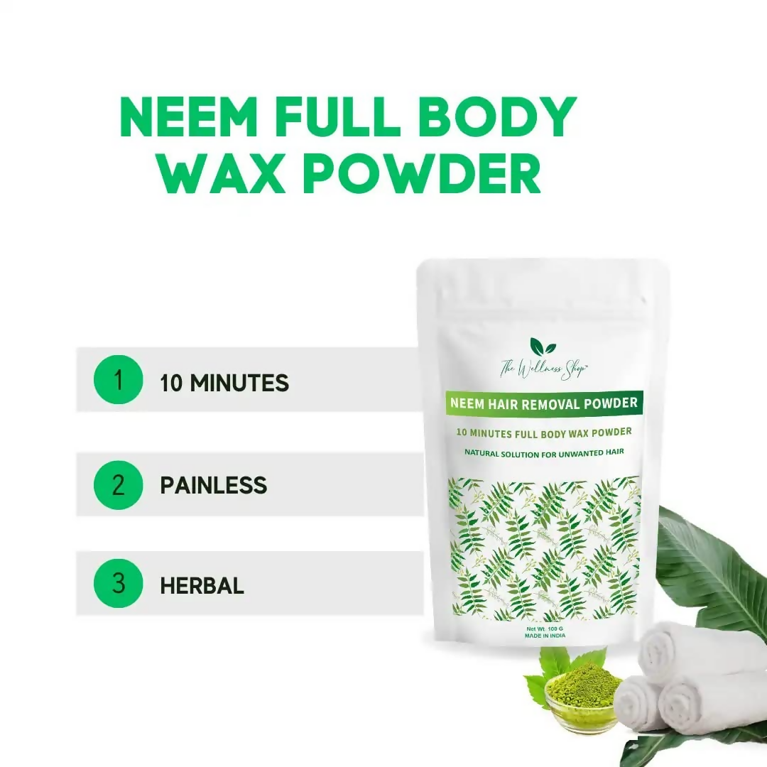 The Wellness Shop Neem Hair Removal Powder  Grab2Buy The Wellness Shop Grab2Buy