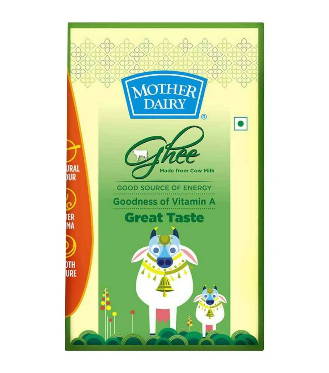 Mother Dairy Cow Ghee Ceka Pack | Good For Overall Health And Strength | Certified Cultured Ghee | Grab2Buy