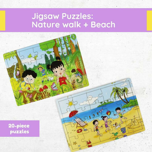 Matoyi Jigsaw Puzzles Combo – Beach And Nature - Grab2buy