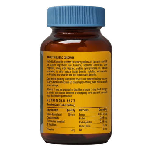 Zeroharm Holistic Curcumin with Piperine Tablets 