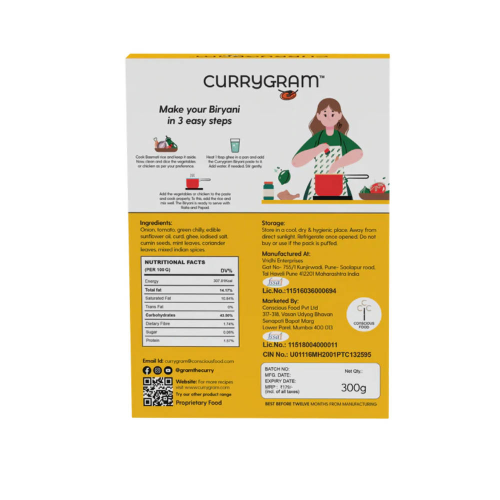 Currygram Biryani paste 