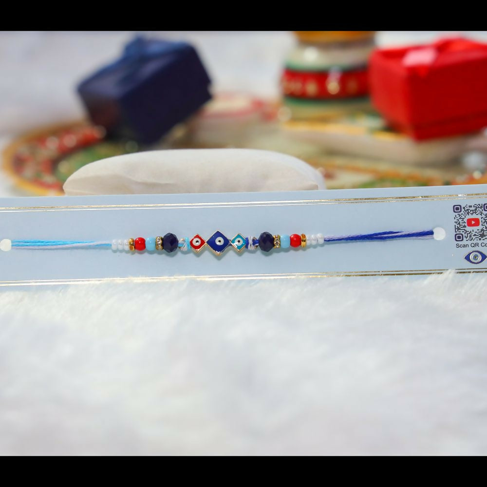 Indianvibez Evil Eye Elegance Designer Rakhi 